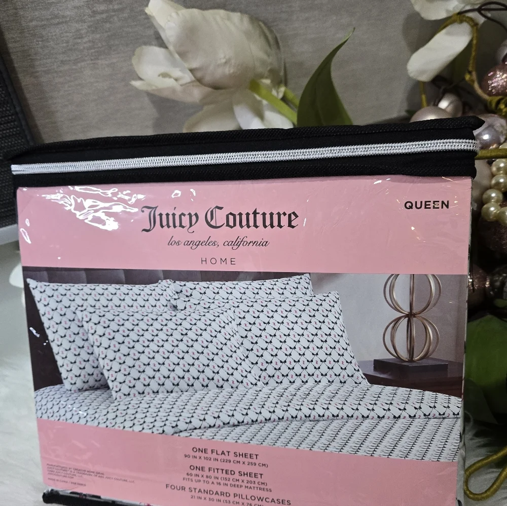 Juicy Couture Queen Bows bad sheet new